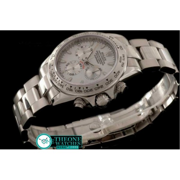 Rolex - 2008 Design SS/SS White Stick A-7750 Sec @ 6