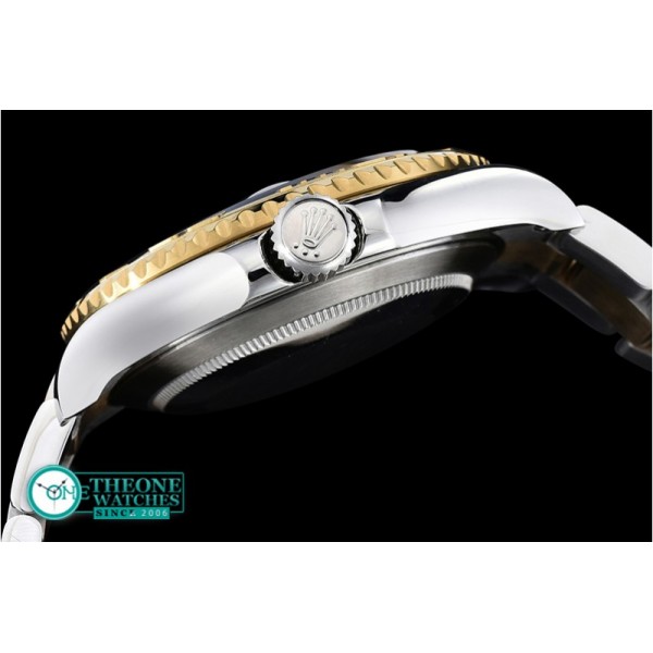 Rolex - YachtMaster YG/SS White/Blk BP MY9015 Mod3135