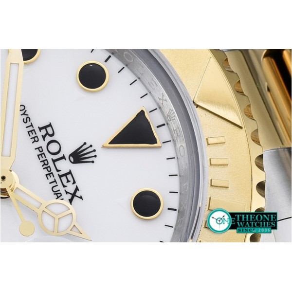 Rolex - YachtMaster YG/SS White/Blk BP MY9015 Mod3135