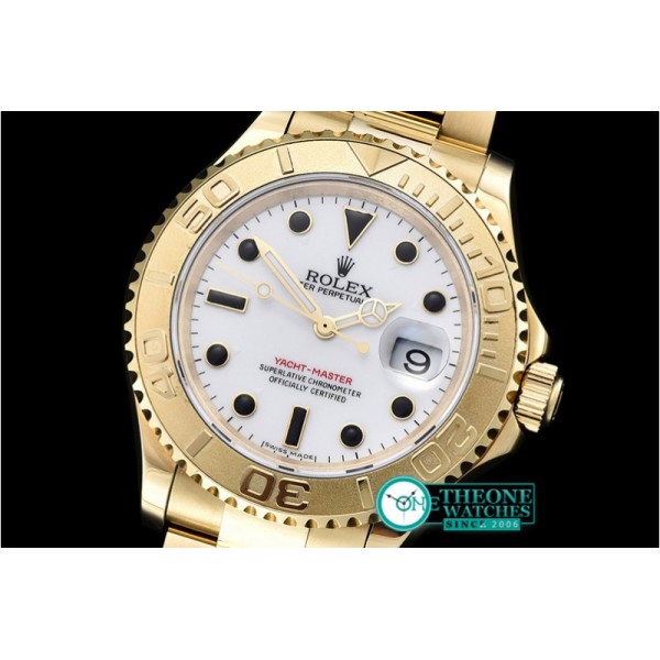 Rolex - YachtMaster YG/YG White/Blk BP MY9015 Mod3135