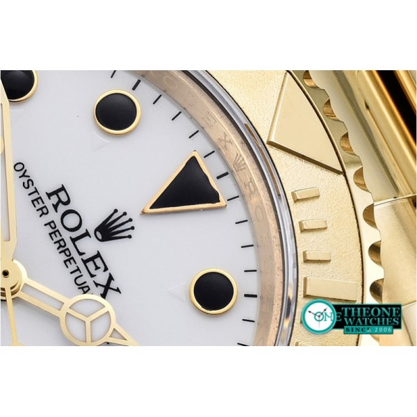 Rolex - YachtMaster YG/YG White/Blk BP MY9015 Mod3135