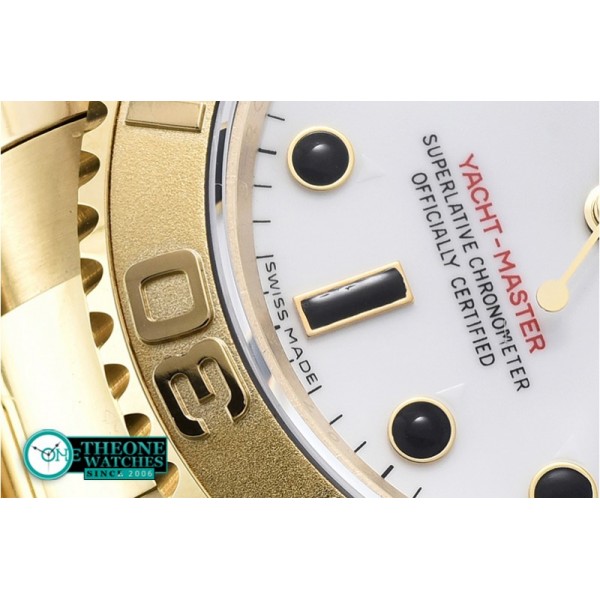 Rolex - YachtMaster YG/YG White/Blk BP MY9015 Mod3135