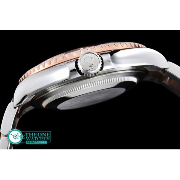 Rolex - YachtMaster Men 18K Wrapped RG/SS Brown BP Swiss 2836