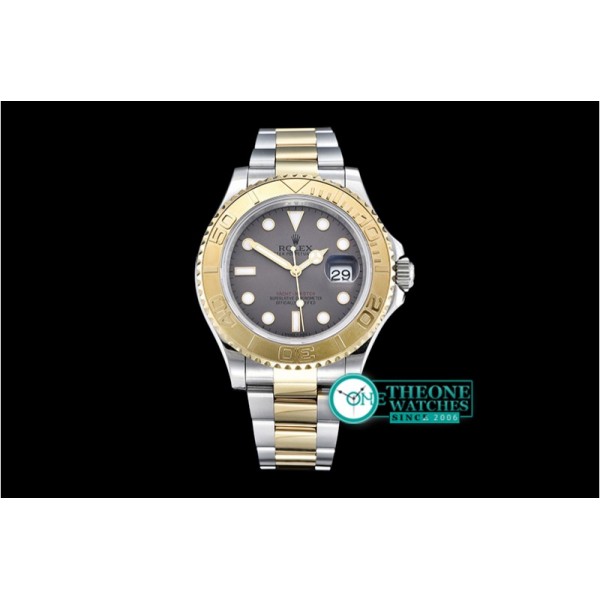 Rolex - YachtMaster Men 18K Wrapped YG/SS Grey BP Swiss 2836