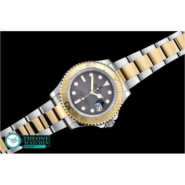 Rolex - YachtMaster Men 18K Wrapped YG/SS Grey BP Swiss 2836