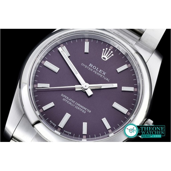 Rolex - Oyster Pert. 39mm 114200 SS/SS Red Grape ANF A2836