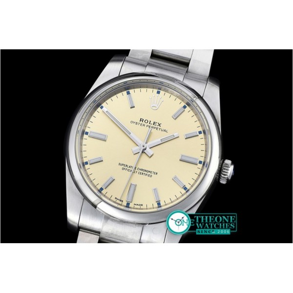 Rolex - Oyster Pert. 39mm 114200 SS/SS Champagne ANF A2836