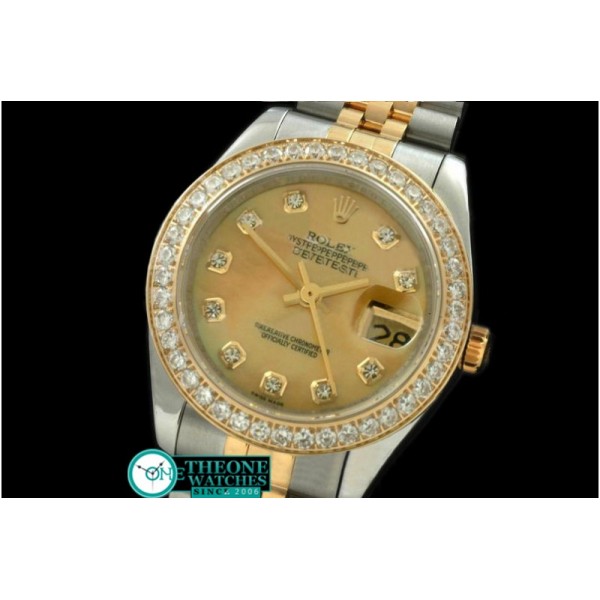 Rolex - SS/YG Jubilee MOP Gold Diamond Swiss Eta 2671-2