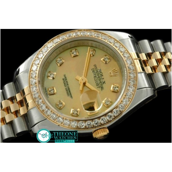 Rolex - SS/YG Jubilee MOP Gold Diamond Swiss Eta 2671-2