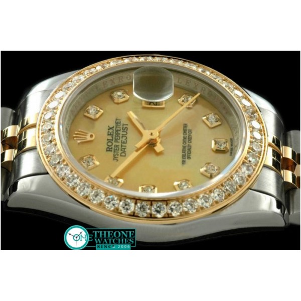 Rolex - SS/YG Jubilee MOP Gold Diamond Swiss Eta 2671-2