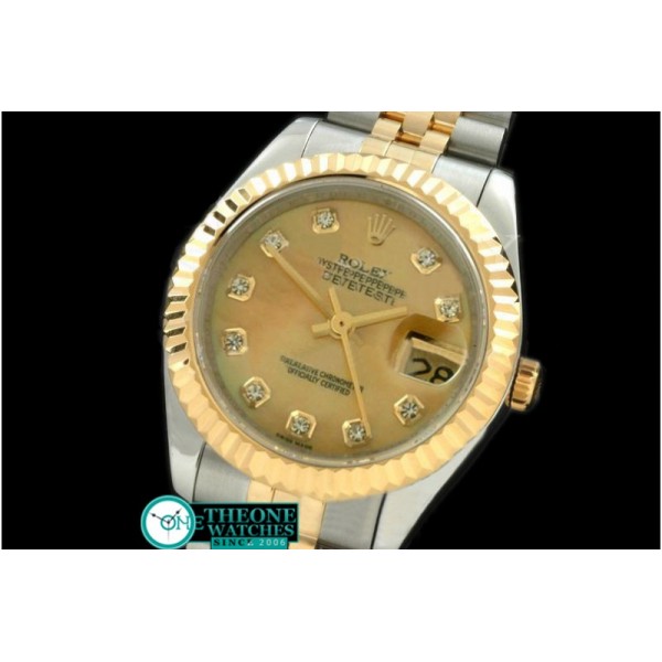 Rolex - SS/YG Jubilee MOP Gold Diamond Swiss Eta 2671-2