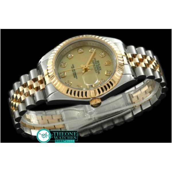 Rolex - SS/YG Jubilee MOP Gold Diamond Swiss Eta 2671-2