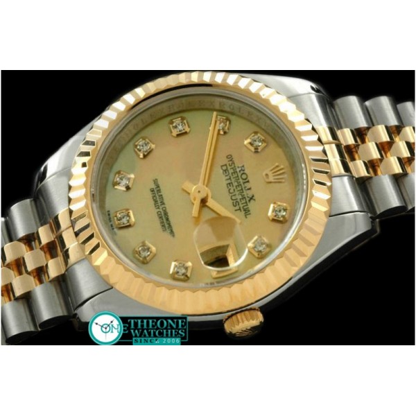 Rolex - SS/YG Jubilee MOP Gold Diamond Swiss Eta 2671-2