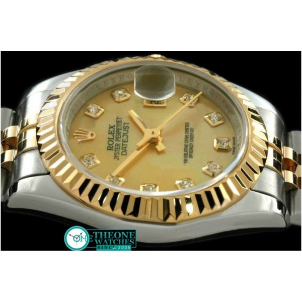 Rolex - SS/YG Jubilee MOP Gold Diamond Swiss Eta 2671-2