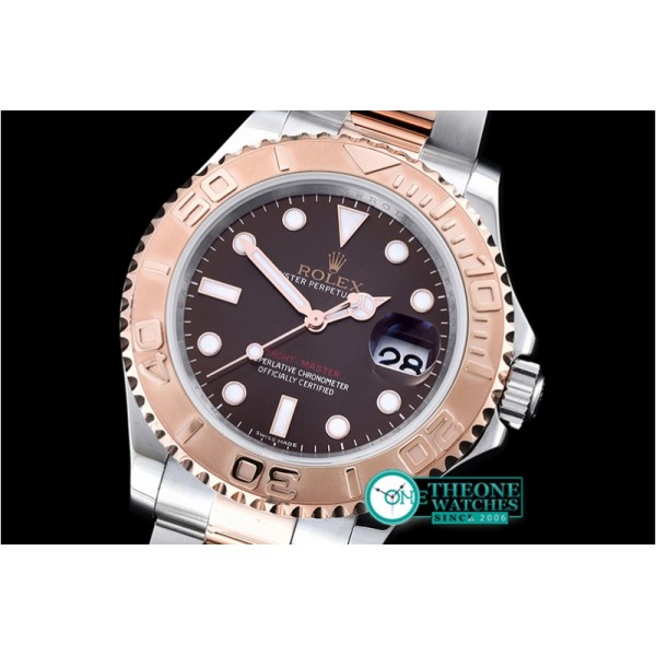 Rolex - 2016 YachtMaster Mens RG/SS Brown JF Asia 3135 Mod