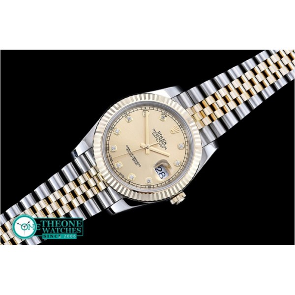 Rolex - DateJust 2 Wrap YG/SS Flt Gold Diams Jub Noob A3235