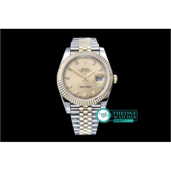 Rolex - DateJust 2 Wrap YG/SS Flt Gold Diams Jub Noob A3235