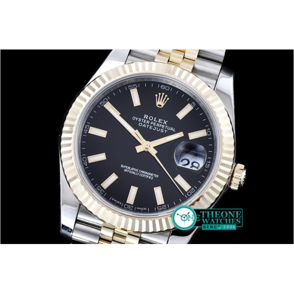 Rolex - DateJust 2 Wrap YG/SS Flt Blk/Stk Jub Noob A3235