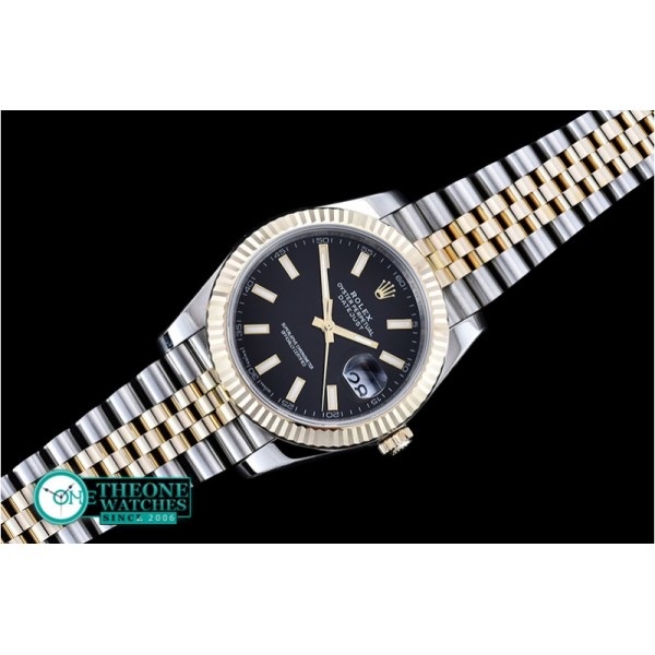 Rolex - DateJust 2 Wrap YG/SS Flt Blk/Stk Jub Noob A3235