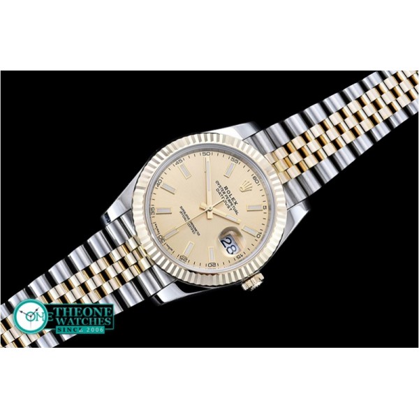 Rolex - DateJust 2 Wrap YG/SS Flt Gold/Stk Jub Noob A3235