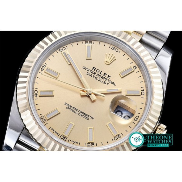 Rolex - DateJust 2 Wrap YG/SS Flt Gold/Stk Jub Noob A3235