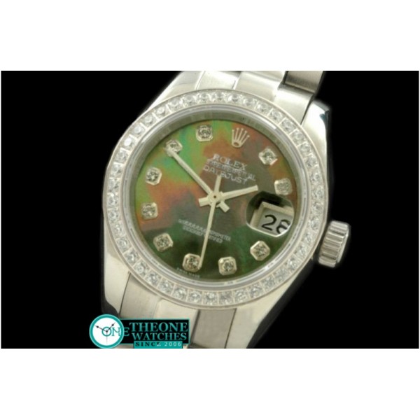 Rolex - SS President MOP Green Diamond Swiss Eta 2671-2