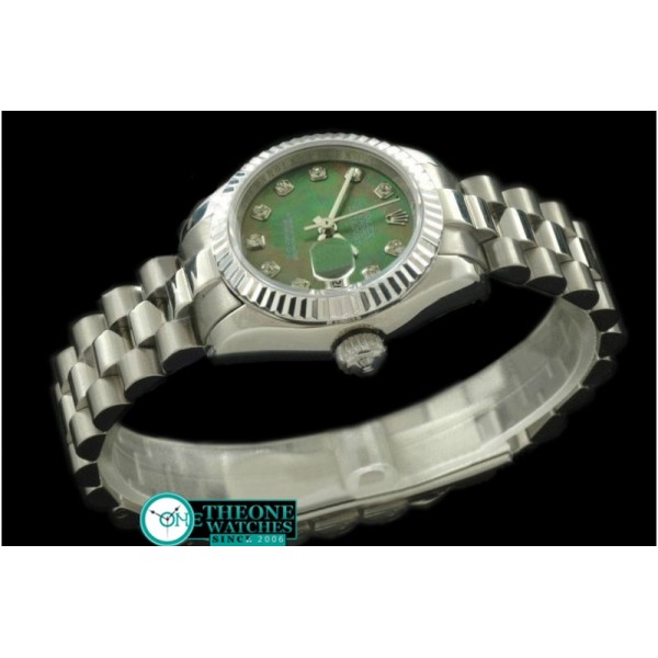 Rolex - SS President MOP Green Diamond Swiss Eta 2671-2