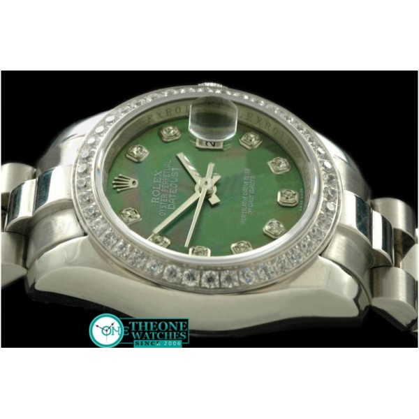 Rolex - SS Oyster MOP Green Diamond Swiss Eta 2671-2