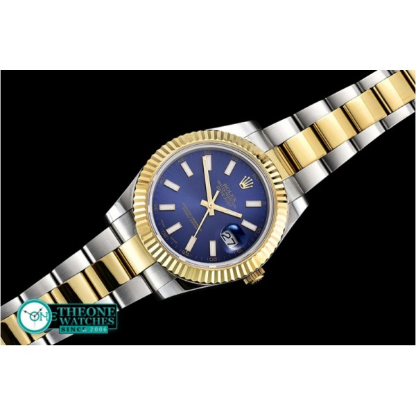 Rolex - DJ2 41mm Oyst YG/SS Blue Stk BP A3136 Mod