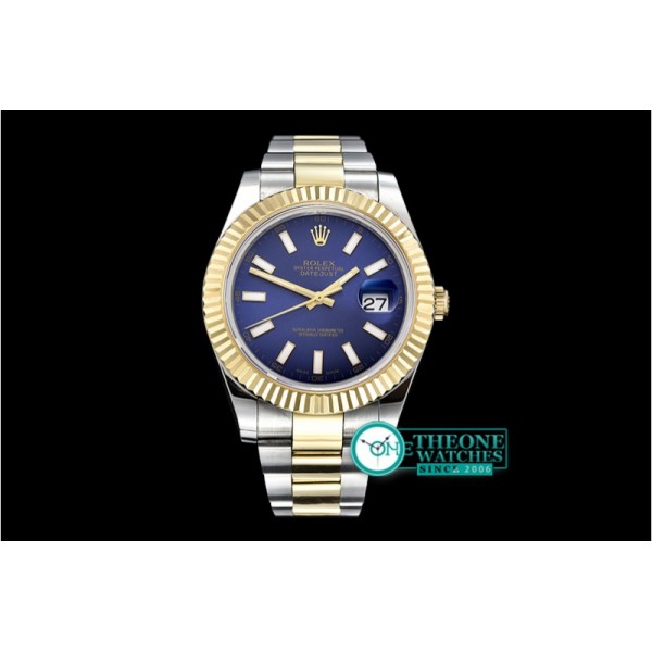 Rolex - DJ2 41mm Oyst YG/SS Blue Stk BP A3136 Mod