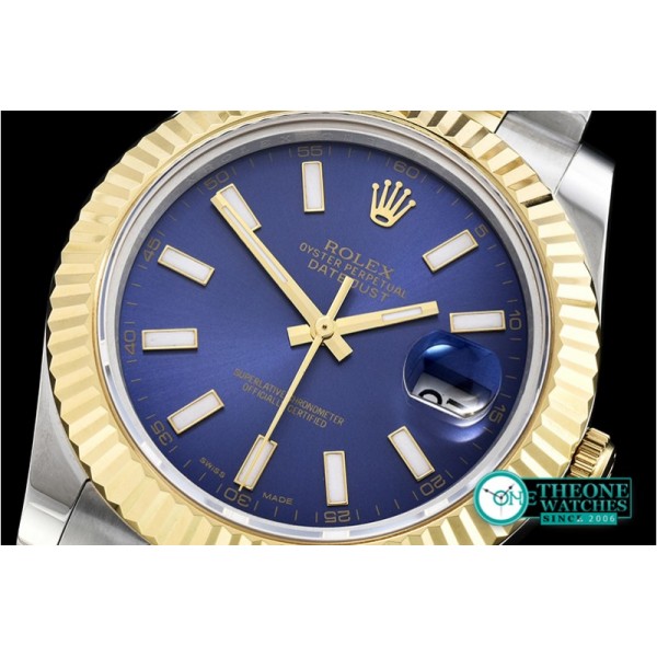 Rolex - DJ2 41mm Oyst YG/SS Blue Stk BP A3136 Mod