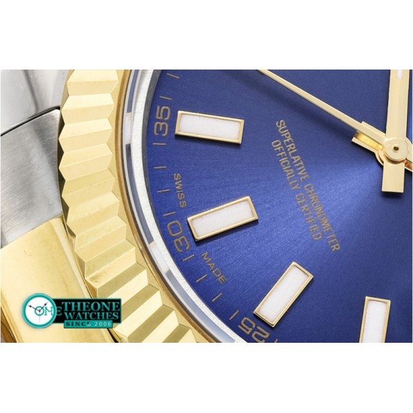 Rolex - DJ2 41mm Oyst YG/SS Blue Stk BP A3136 Mod