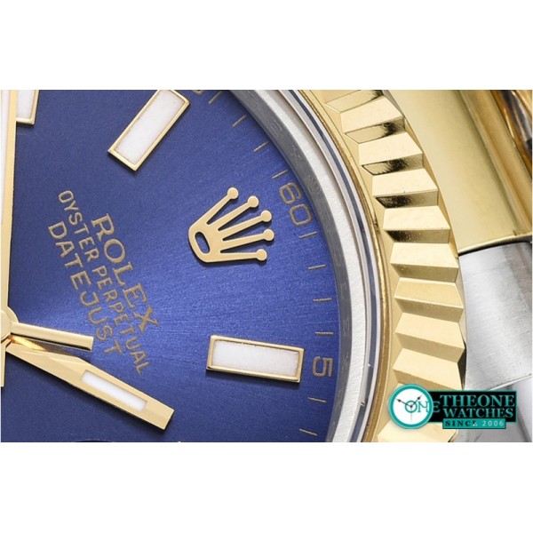 Rolex - DJ2 41mm Oyst YG/SS Blue Stk BP A3136 Mod