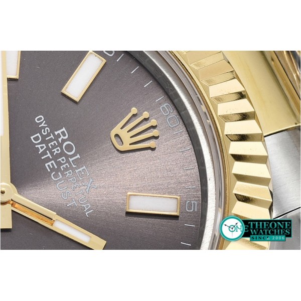 Rolex - DJ2 41mm Oyst YG/SS Rhodium Grey Stk BP A3136 Mod