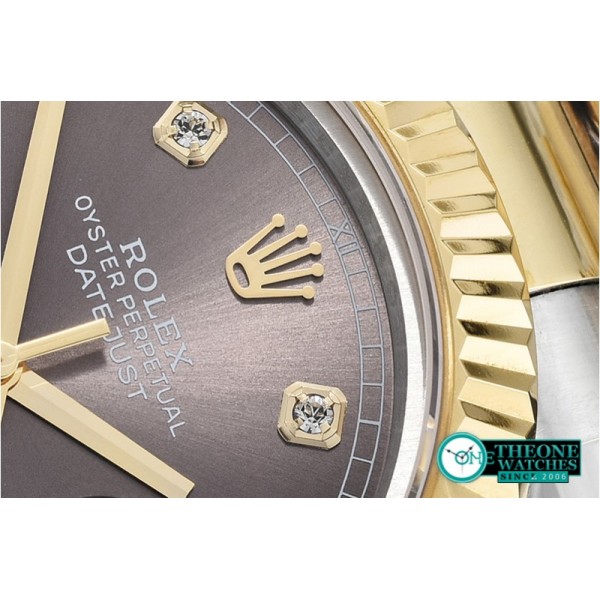 Rolex - DJ2 41mm Oyst Flt YG/SS Dark Grey Diam BP A3136 Mod