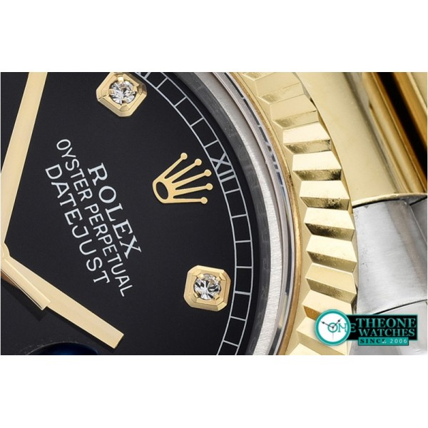Rolex - DJ2 41mm Oyst Flt YG/SS Black Diam BP A3136 Mod