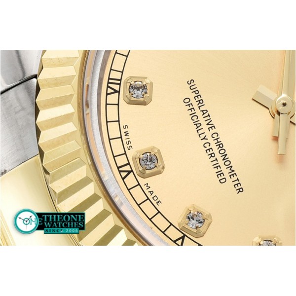 Rolex - DJ2 41mm Oyst Flt YG/SS Gold Diam BP A3136 Mod