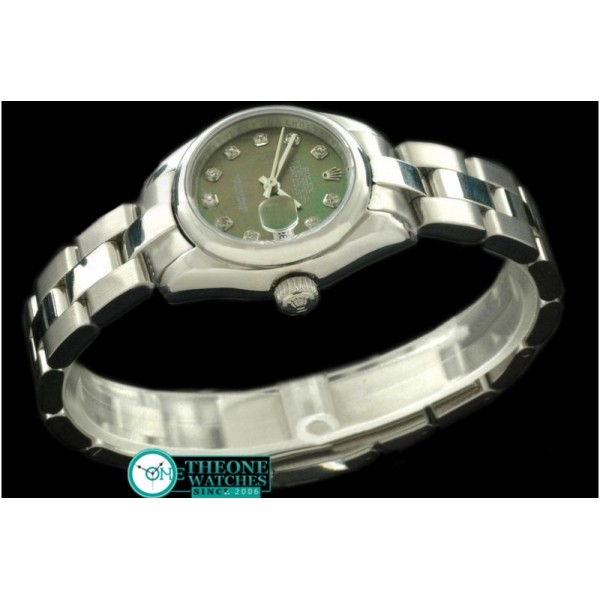 Rolex - SS Oyster MOP Green Diamond Swiss Eta 2671-2