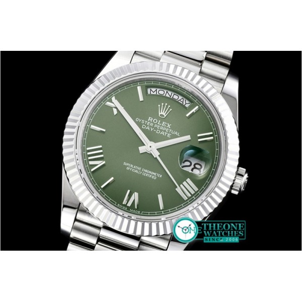 Rolex - DayDate 228206 SS/SS Green Roman BP Swiss 2836