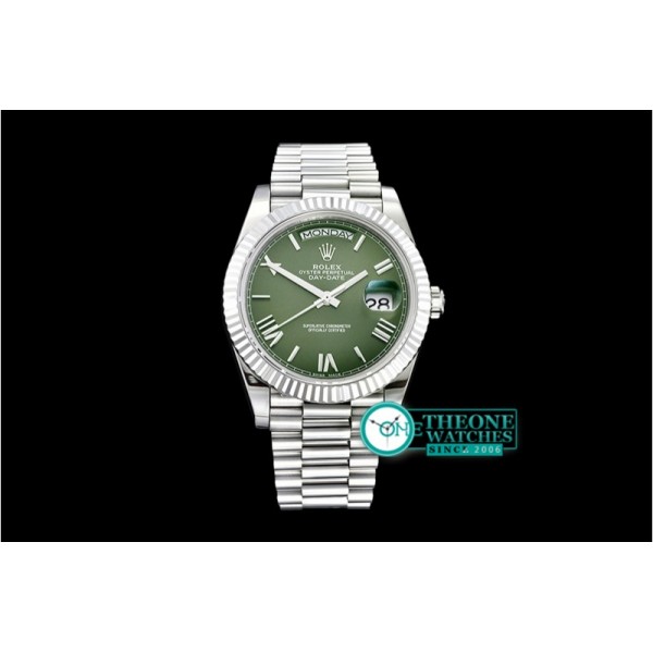 Rolex - DayDate 228206 SS/SS Green Roman BP Swiss 2836