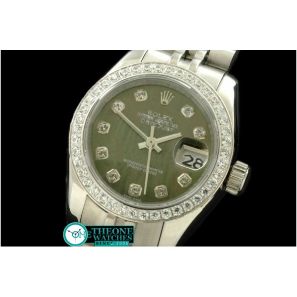 Rolex - SS Jubilee MOP Green Diamond Swiss Eta 2671-2