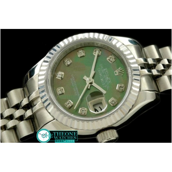 Rolex - SS Jubilee MOP Green Diamond Swiss Eta 2671-2