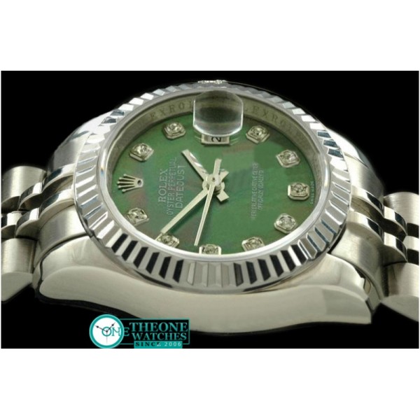 Rolex - SS Jubilee MOP Green Diamond Swiss Eta 2671-2