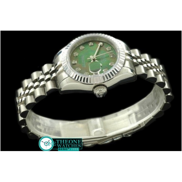 Rolex - SS Jubilee MOP Green Diamond Swiss Eta 2671-2