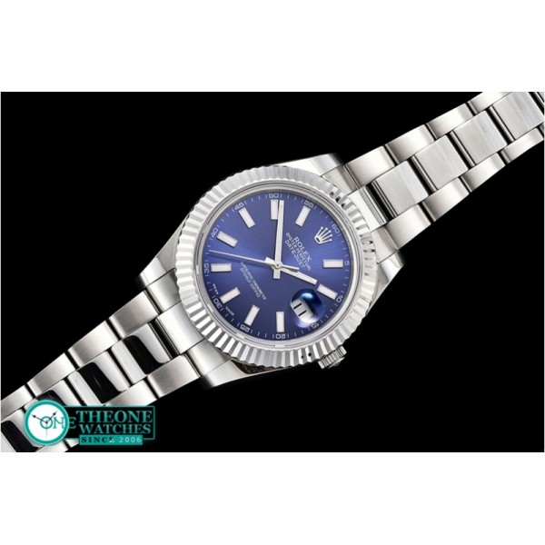 Rolex - DJ2 41mm Oyst Flt SS/SS Blue Sticks BP A3136 Mod