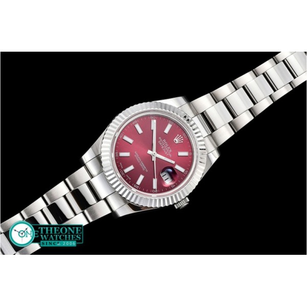 Rolex - DJ2 41mm Oyst Flt SS/SS Red Sticks BP A3136 Mod