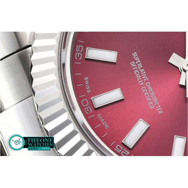 Rolex - DJ2 41mm Oyst Flt SS/SS Red Sticks BP A3136 Mod