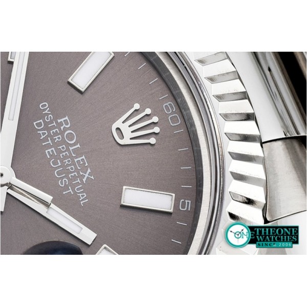 Rolex - DJ2 41mm Oyst Flt SS/SS D.Grey Sticks BP A3136 Mod