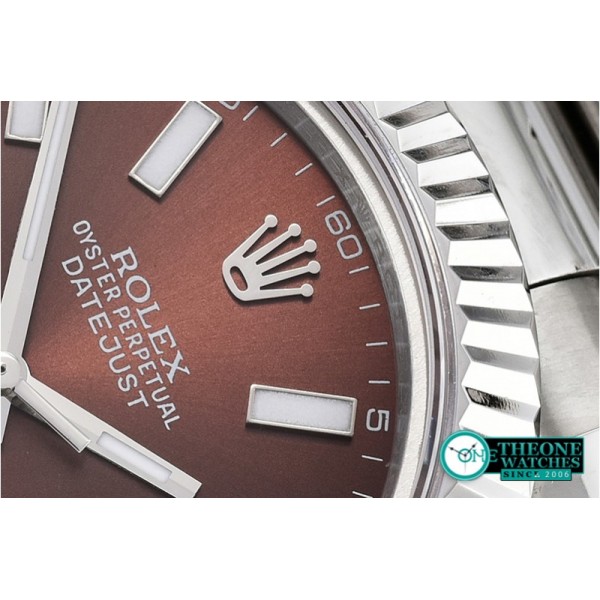 Rolex - DJ2 41mm Oyst Flt SS/SS Brown Sticks BP A3136 Mod