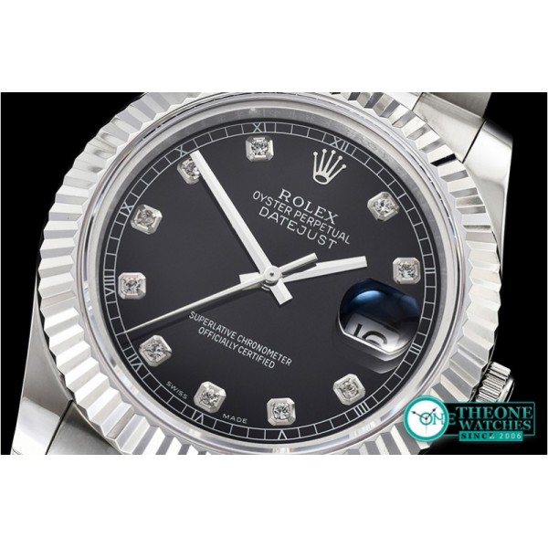 Rolex - DJ2 41mm Oyst Flt SS/SS Black Diam BP A3136 Mod
